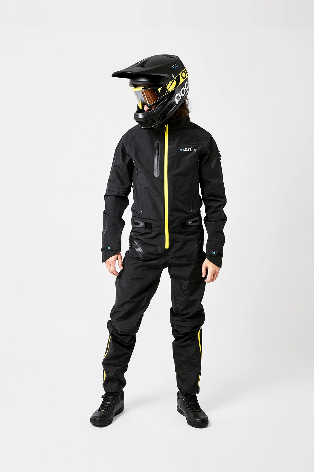 Dirtlej Dirtsuit SFD Edition Heldragt Med Lange Ben Sort/gul 4 Dirtlej Dirtsuit SFD Edition Heldragt Med Lange Ben Sort/gul - Billede 2