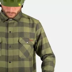 Endura Hummvee Flannel Skjorte Bottle Green -Cykelshorts Butik Endura Hummvee Flannel Skjorte Bottl 1662631930 02