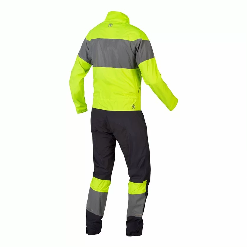 Endura Urban Luminite Vandtæt Heldragt Sort / Fluo 4 Endura Urban Luminite Vandtæt Heldragt Sort / Fluo - Billede 2