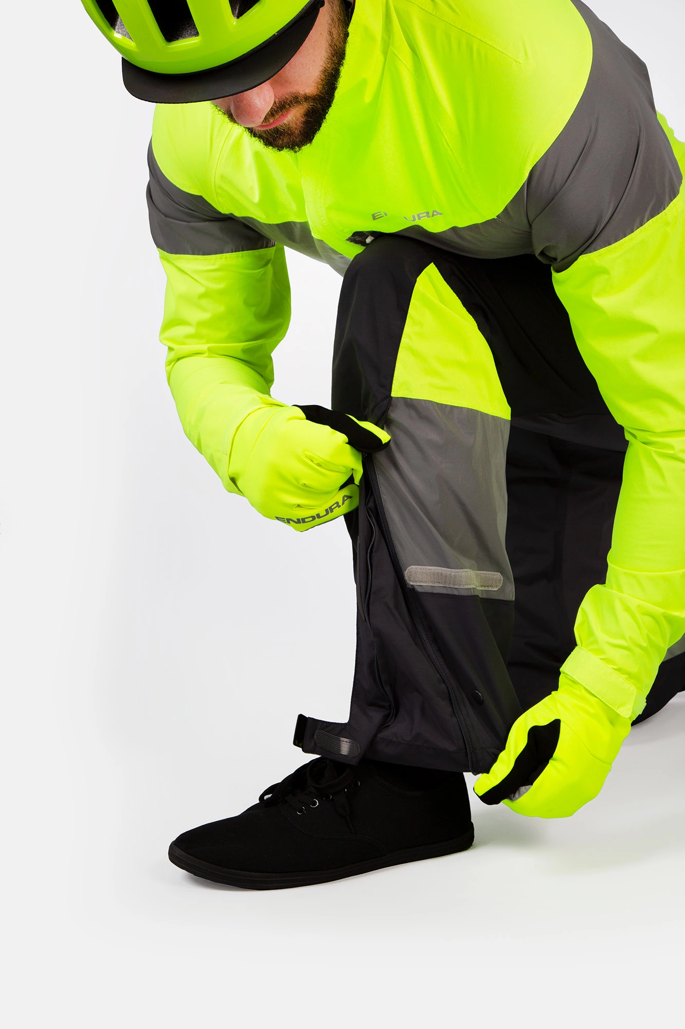 Endura Urban Luminite Vandtæt Heldragt Sort / Fluo 7 Endura Urban Luminite Vandtæt Heldragt Sort / Fluo - Billede 5