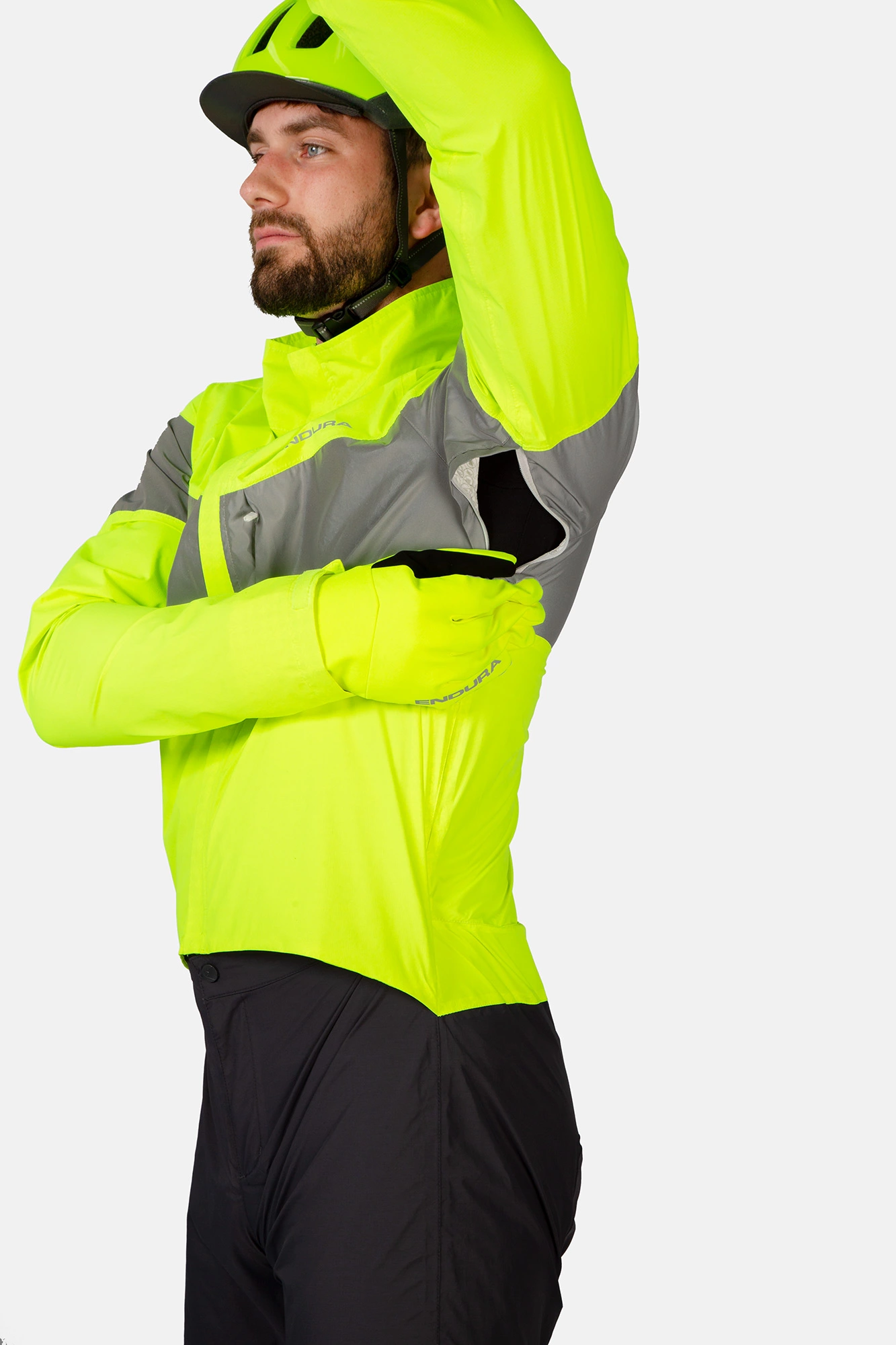 Endura Urban Luminite Vandtæt Heldragt Sort / Fluo 8 Endura Urban Luminite Vandtæt Heldragt Sort / Fluo - Billede 6