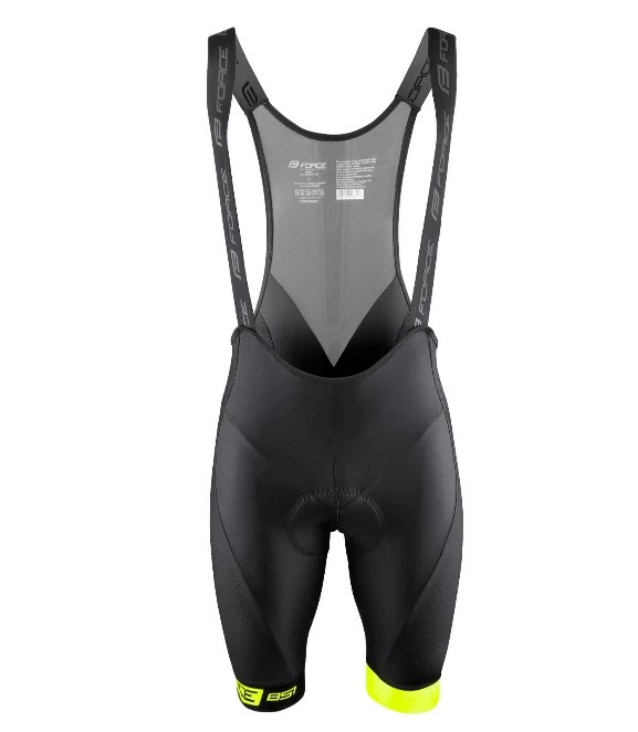 Force B51 Bibshorts M.indlæg - Sort / Neon