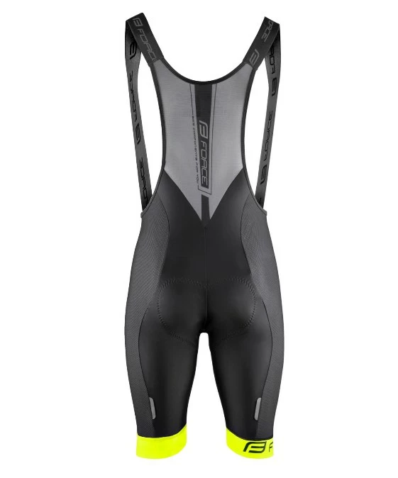 Force B51 Bibshorts M.indlæg - Sort / Neon - Billede 2