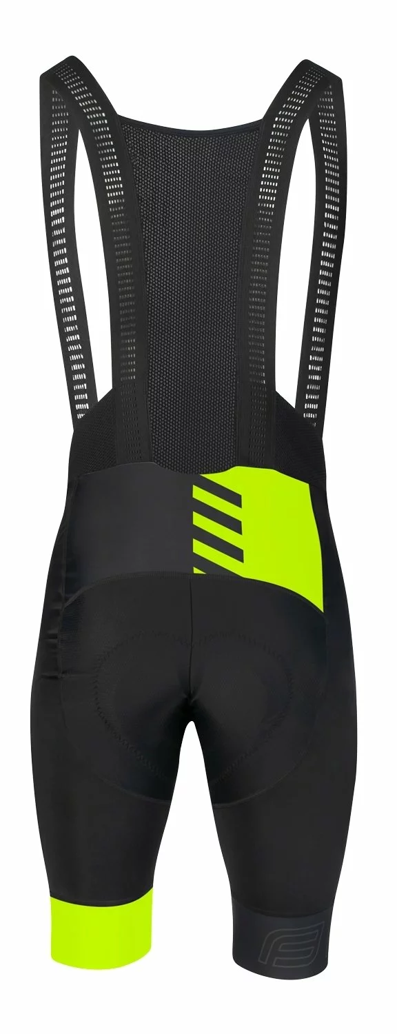 Force Fashion Bibshorts Med Indlæg Sort/Gul 4 Force Fashion Bibshorts Med Indlæg Sort/Gul - Billede 2