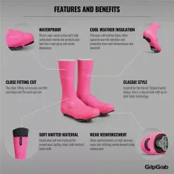 GripGrab Flandrien Vandtæt Strikket Skoovertræk Pink -Cykelshorts Butik GripGrab Flandrien Vandtaet Strikket 1635164426 01