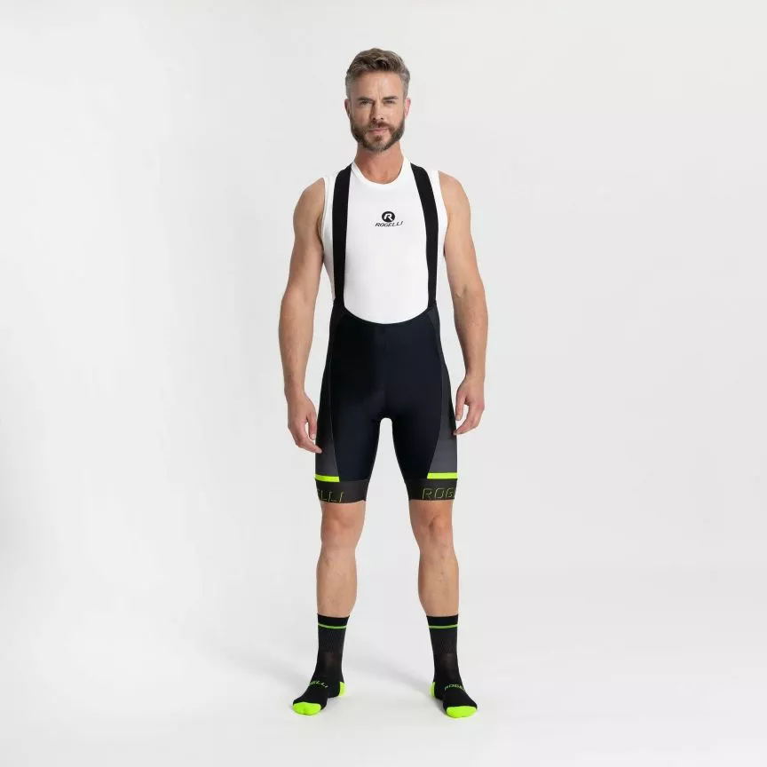 Rogelli Hero 2 Bibshorts Sort/Neon - Billede 3