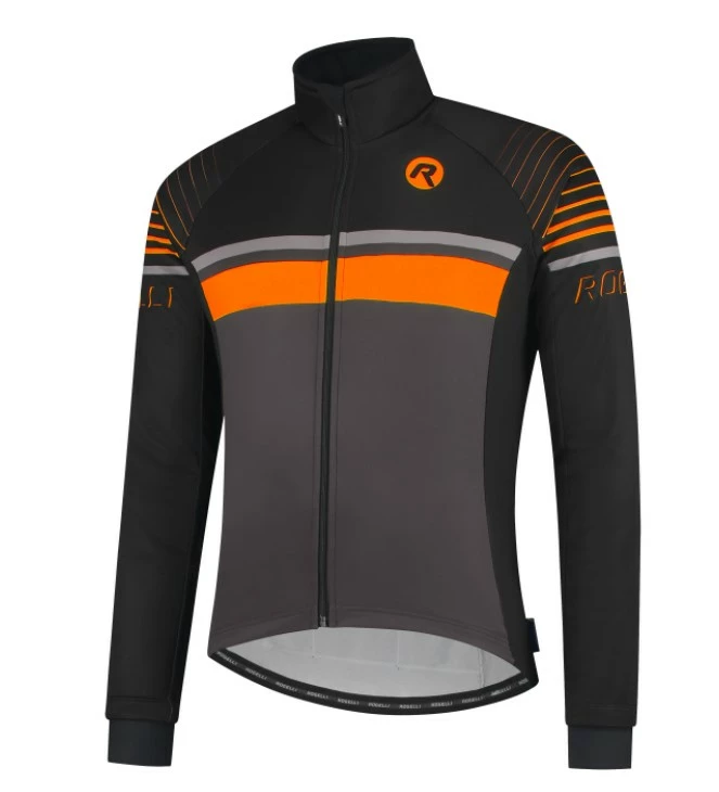 Rogelli Hero Cykeljakke - Sort / Orange 3 Rogelli Hero Cykeljakke - Sort / Orange