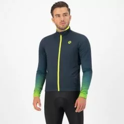 Rogelli Trace Vinterjakke - Blå/Neon -Cykelshorts Butik Rogelli Trace Vinterjakke BlaaNeon 1631708326 02